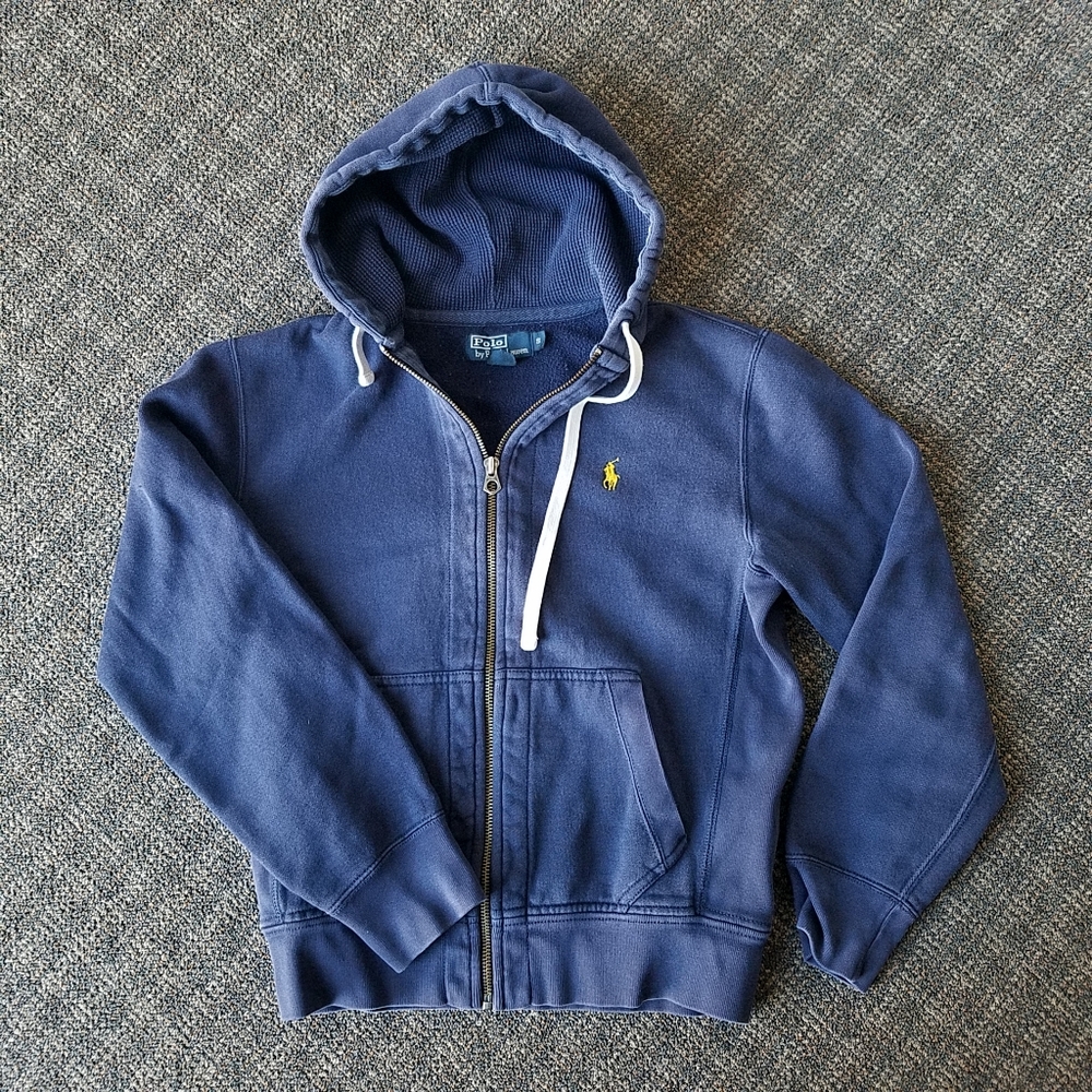 Polo Ralph Lauren Hoodie Sweatshirt Blue Pony Sm